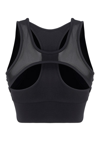 Logo Crop Top - Black