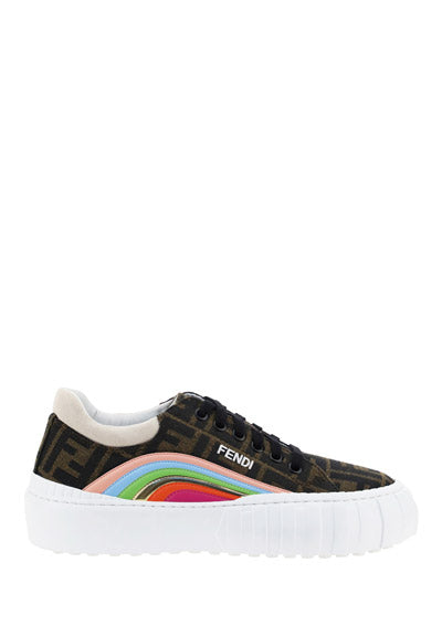 Fendi Force Sneakers - Brown / Multi