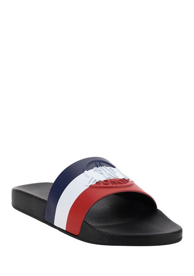 Basile Slide Sandals- Navy