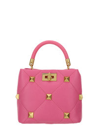 Small Roman Stud The Handle Bag - Pink
