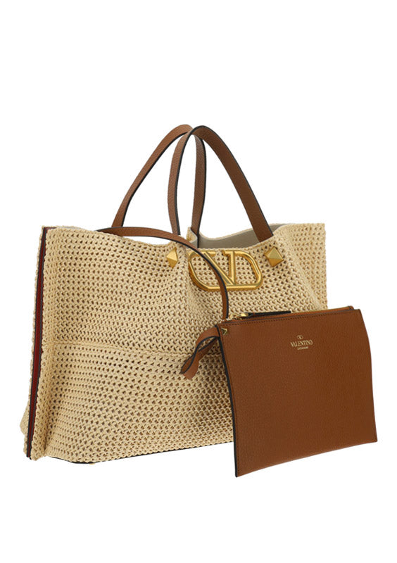Medium Straw Summer Tote - Natural