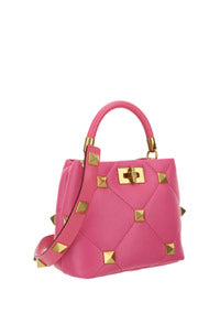 Small Roman Stud The Handle Bag - Pink