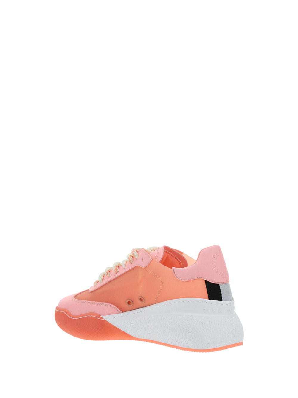 Loop Lace-Up Sneakers - Peach