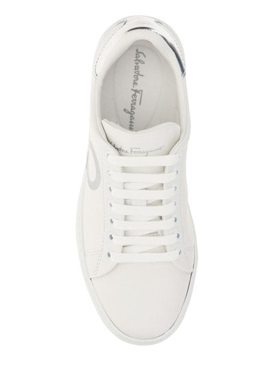 Gancini Sneaker - White / Silver