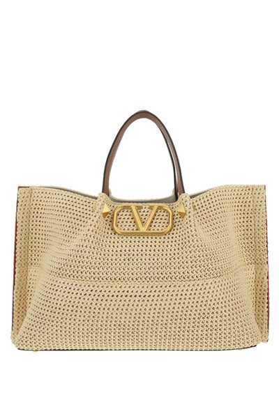 Medium Straw Summer Tote - Natural