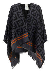 FF Logo Poncho - Black