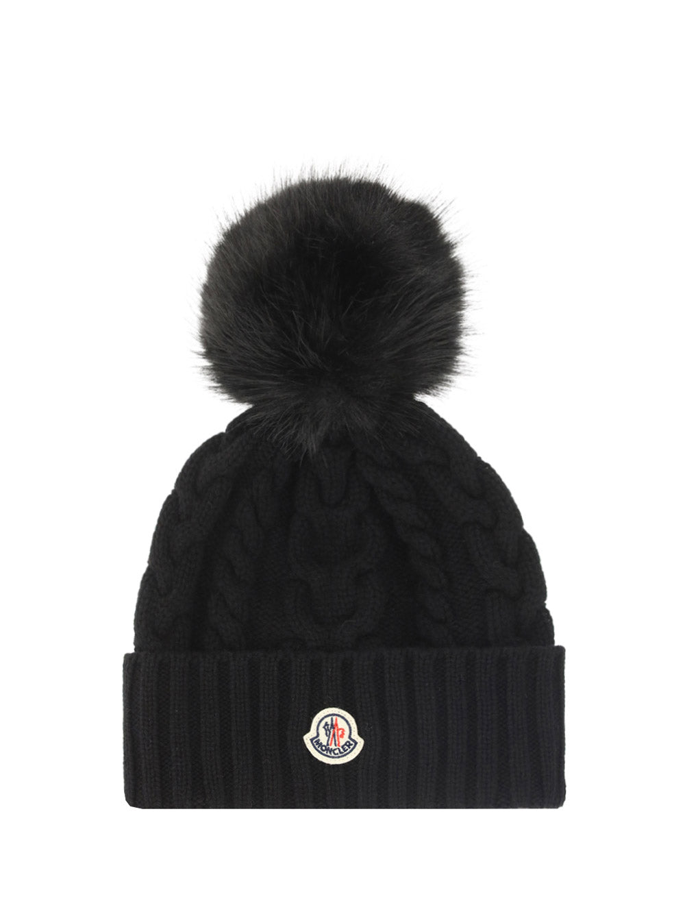 Beanie With Pom Pom - Black