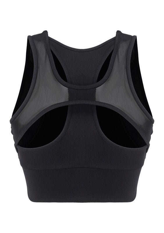 Logo Crop Top - Black