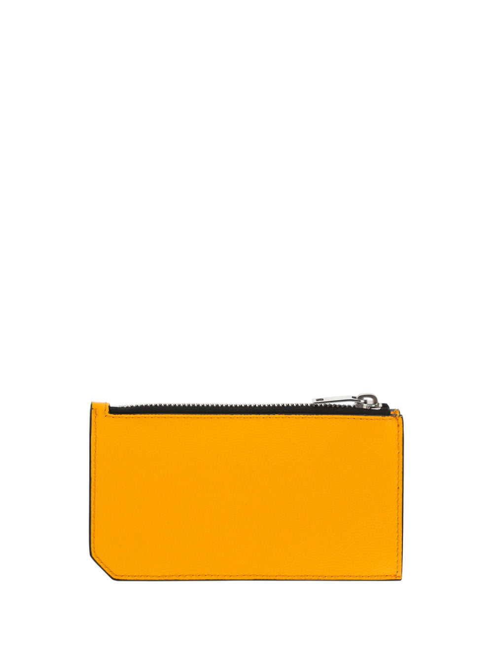Fragments Zipped Card Case In Grain De Poudre-Embossed Leather - Orange