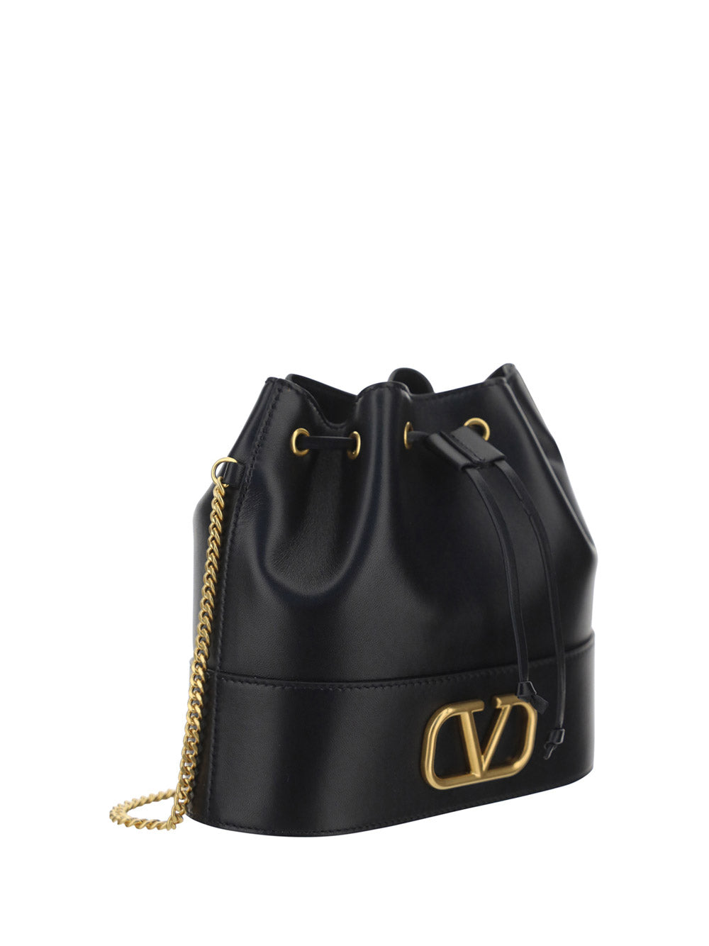 VLogo Small Bucket Bag - Black