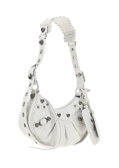 Le Cagole XS Shoulder Bag - White
