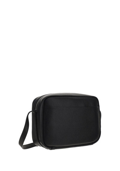 Everyday Medium Camera Bag In Grained Calfskin - Black.