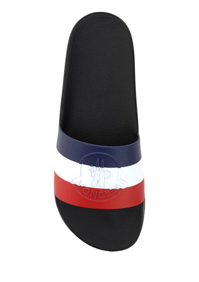 Basile Slide Sandals- Navy
