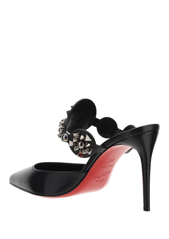 Miss Goldora Embellished Leather Mules