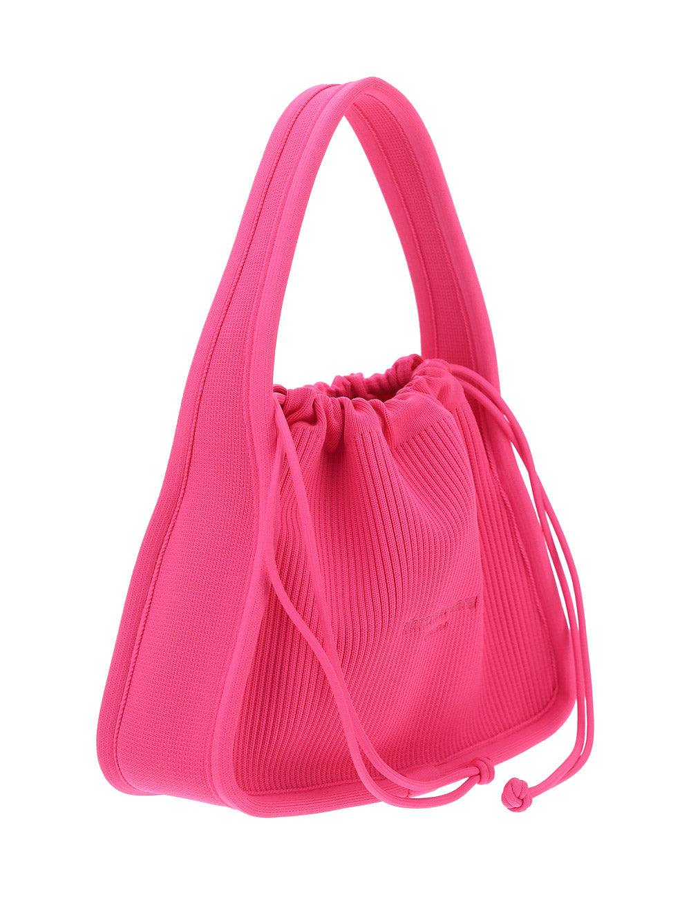 Ryan Small Bag in Rib Knit - Pink