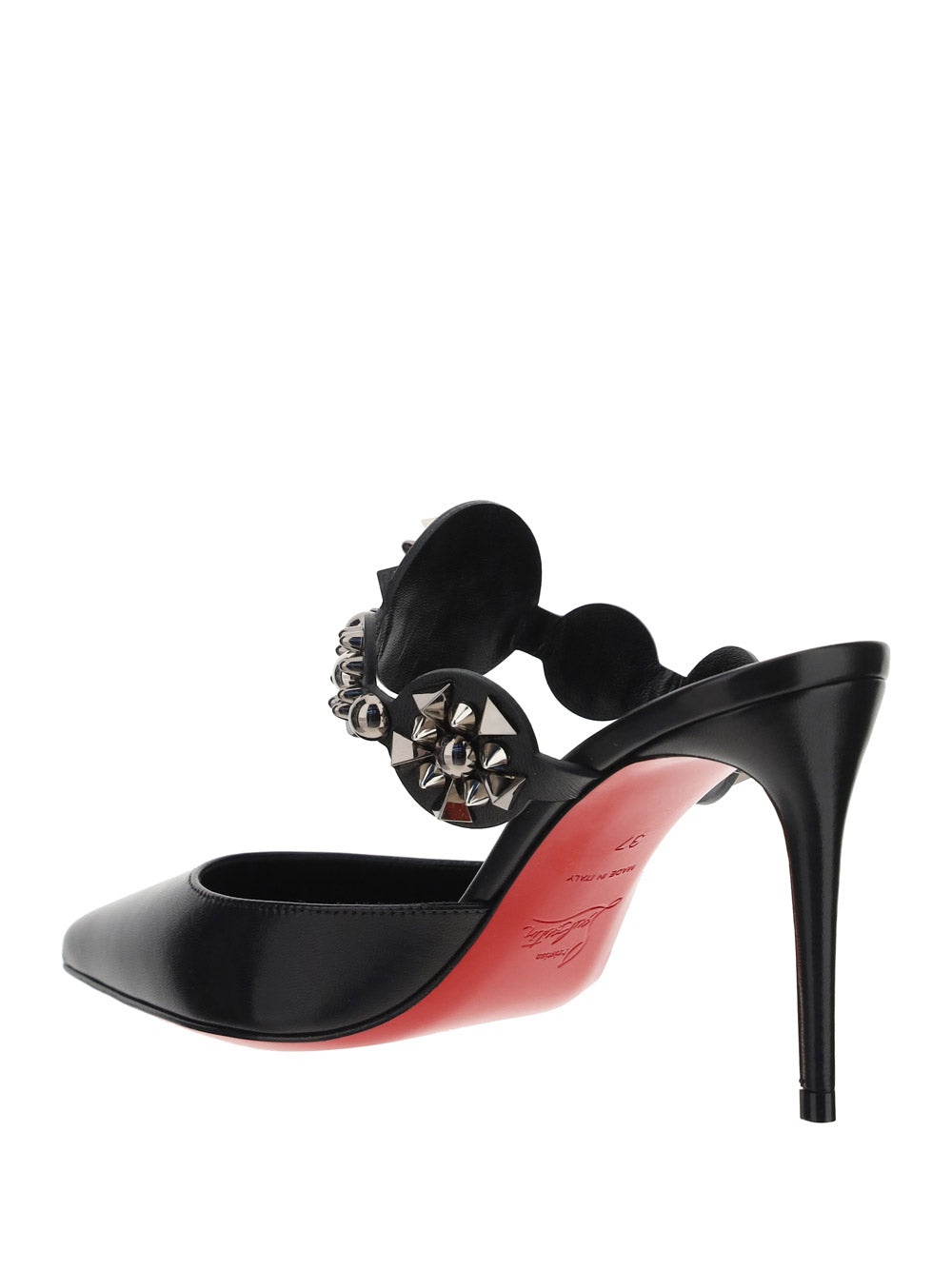 Miss Goldora Embellished Leather Mules