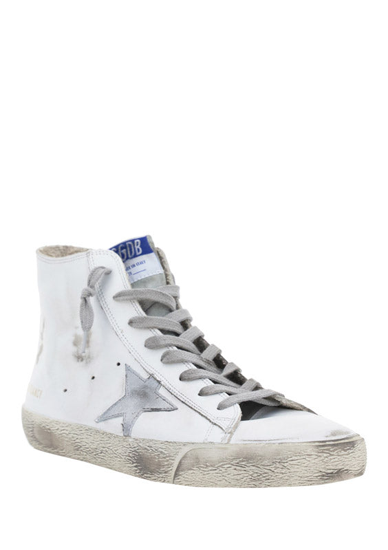 Francy Sneakers In Leather - White / Silver.