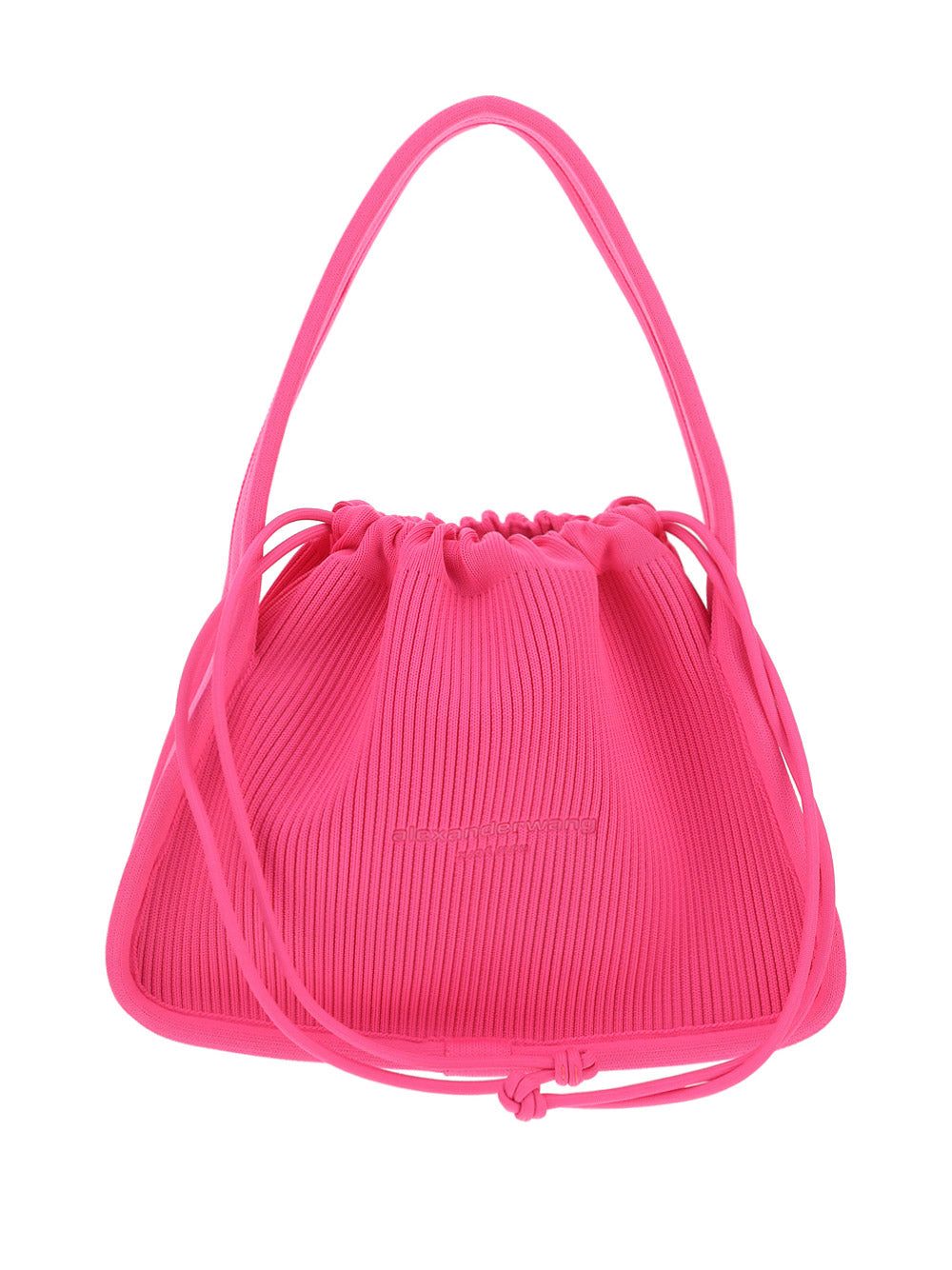 Ryan Small Bag in Rib Knit - Pink