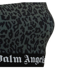 Leopard One Shoulder Track Top - Black
