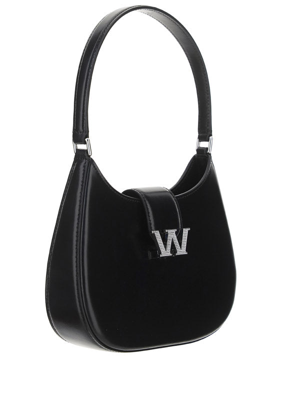 W Legacy Small Hobo In Leather - Black