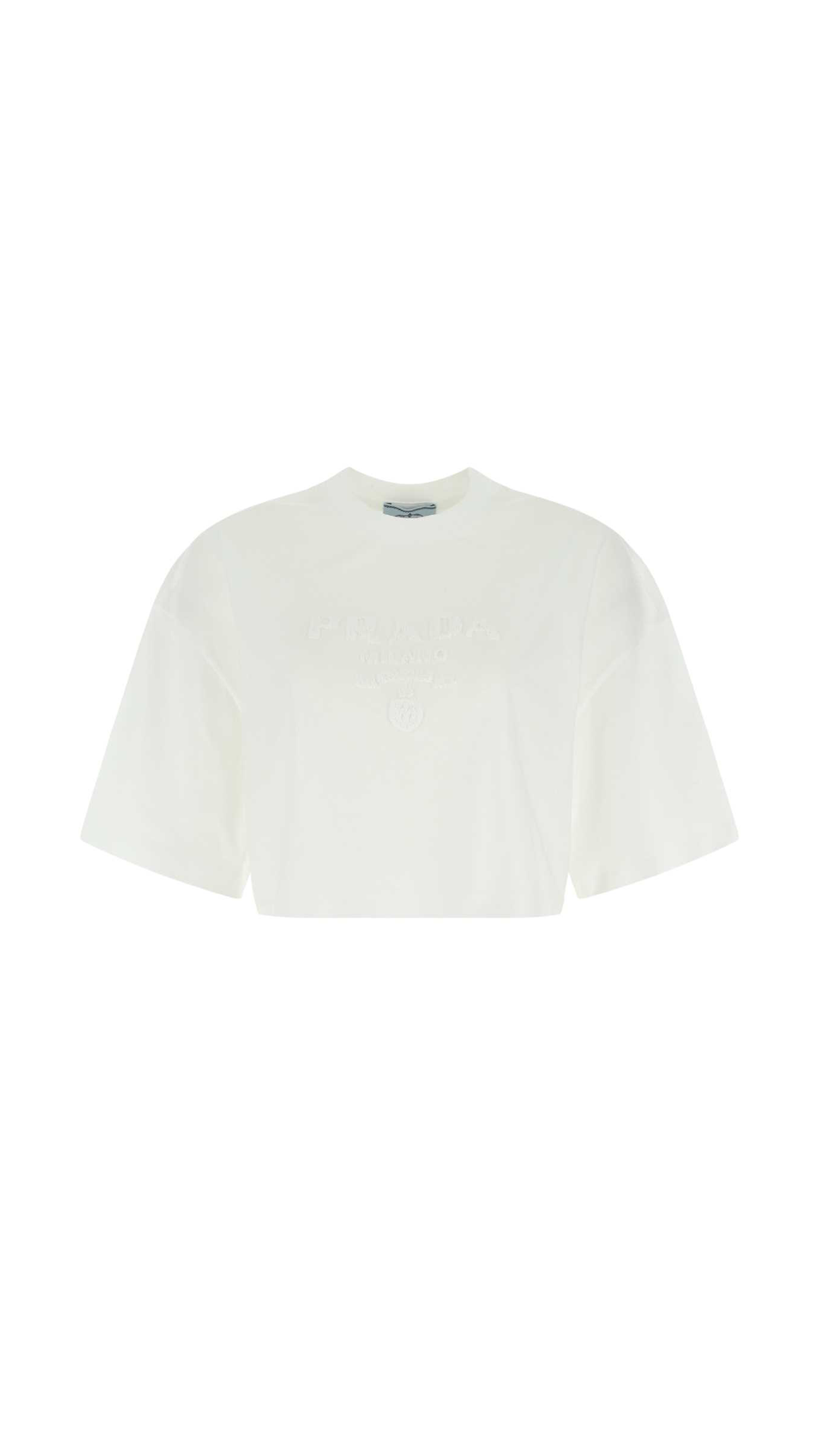Cropped T-Shirt - White