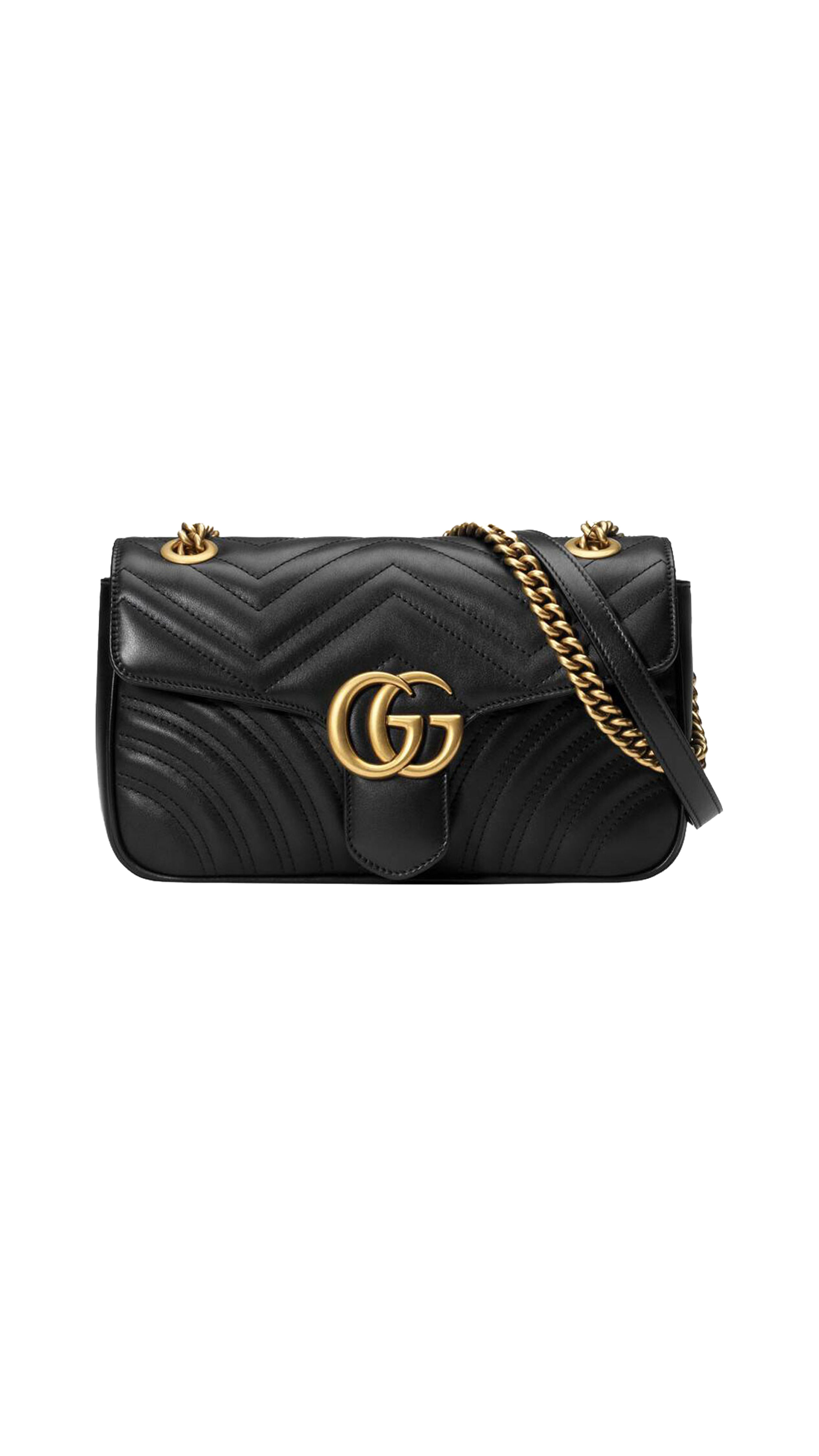 GG Marmont Small Shoulder Bag in Black - Gucci