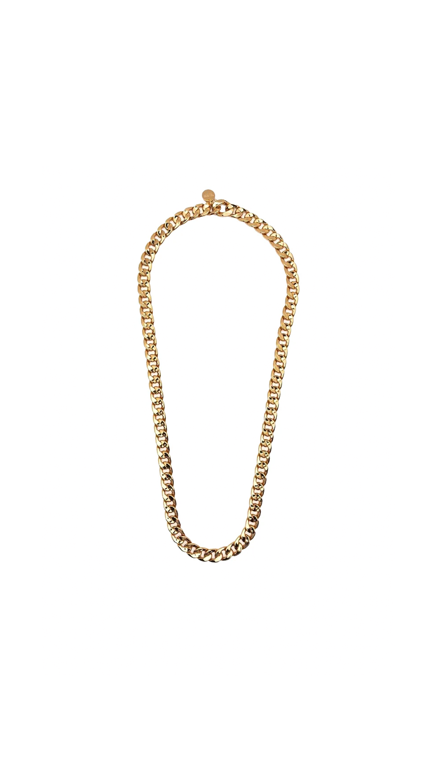 Gold Brass Simple Chain Necklace