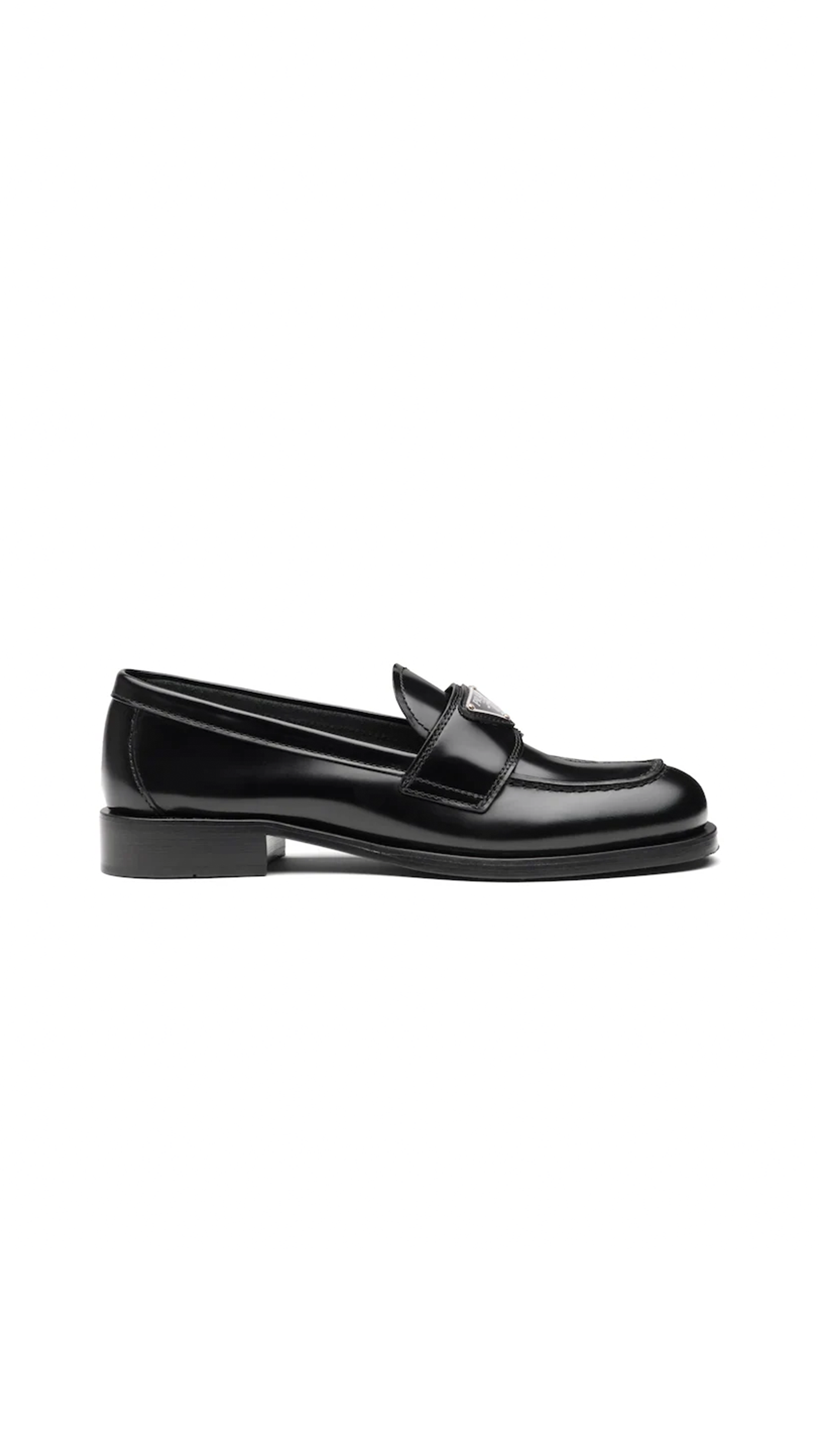 Unlined Brushed Leather Loafers - Black – Amuze