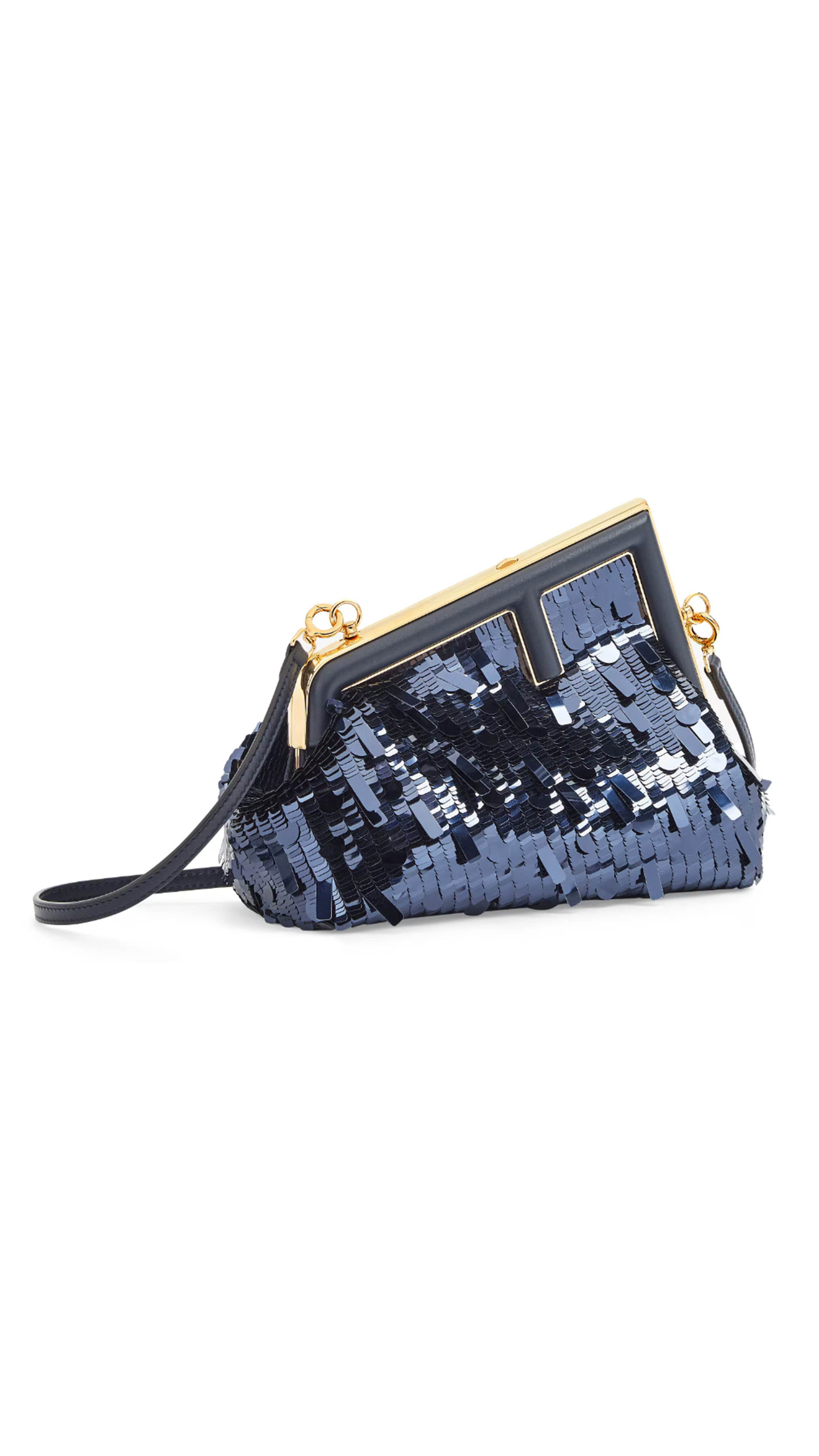 Fendi First Small Sequin Bag - Blue