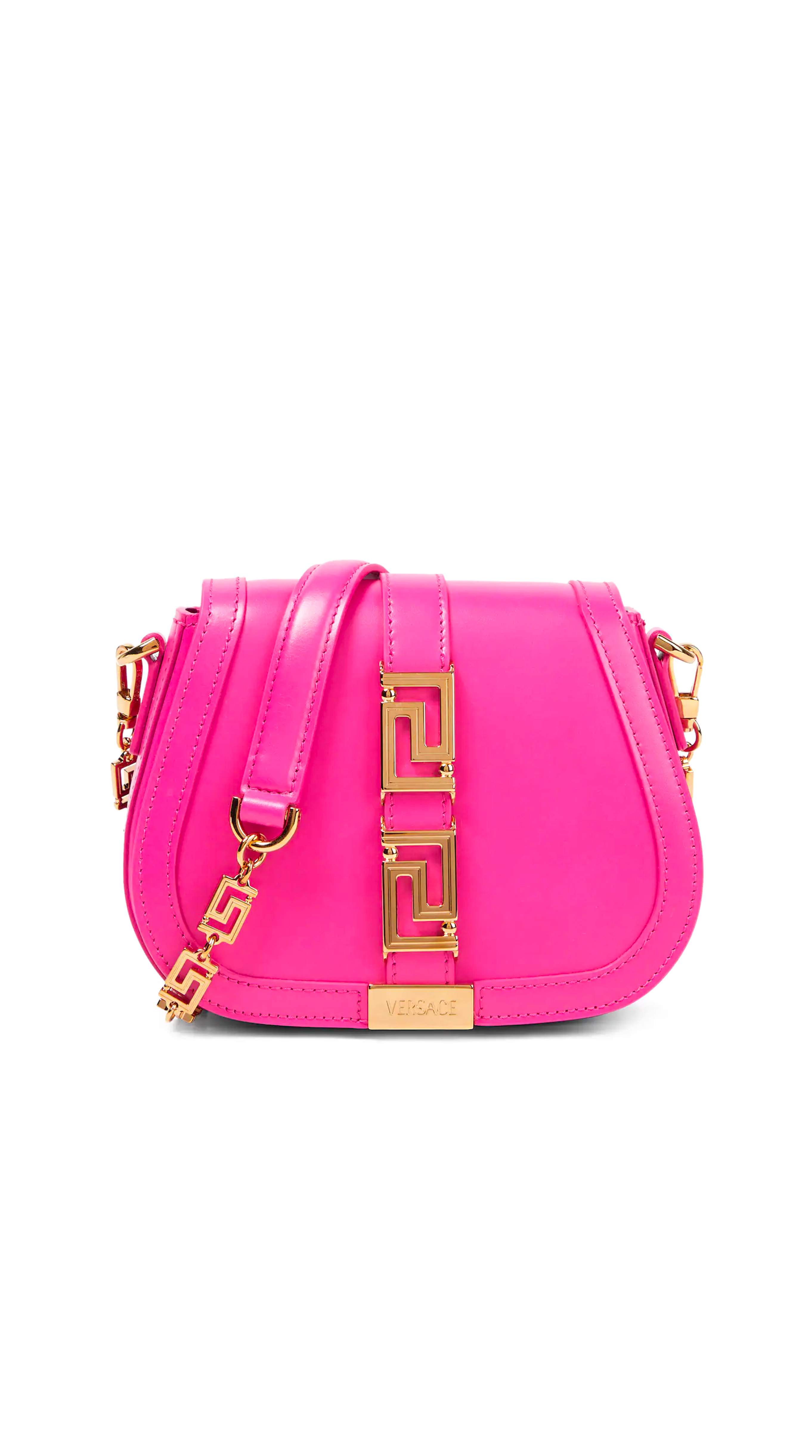 Greca Goddess Small Shoulder Bag - Pink