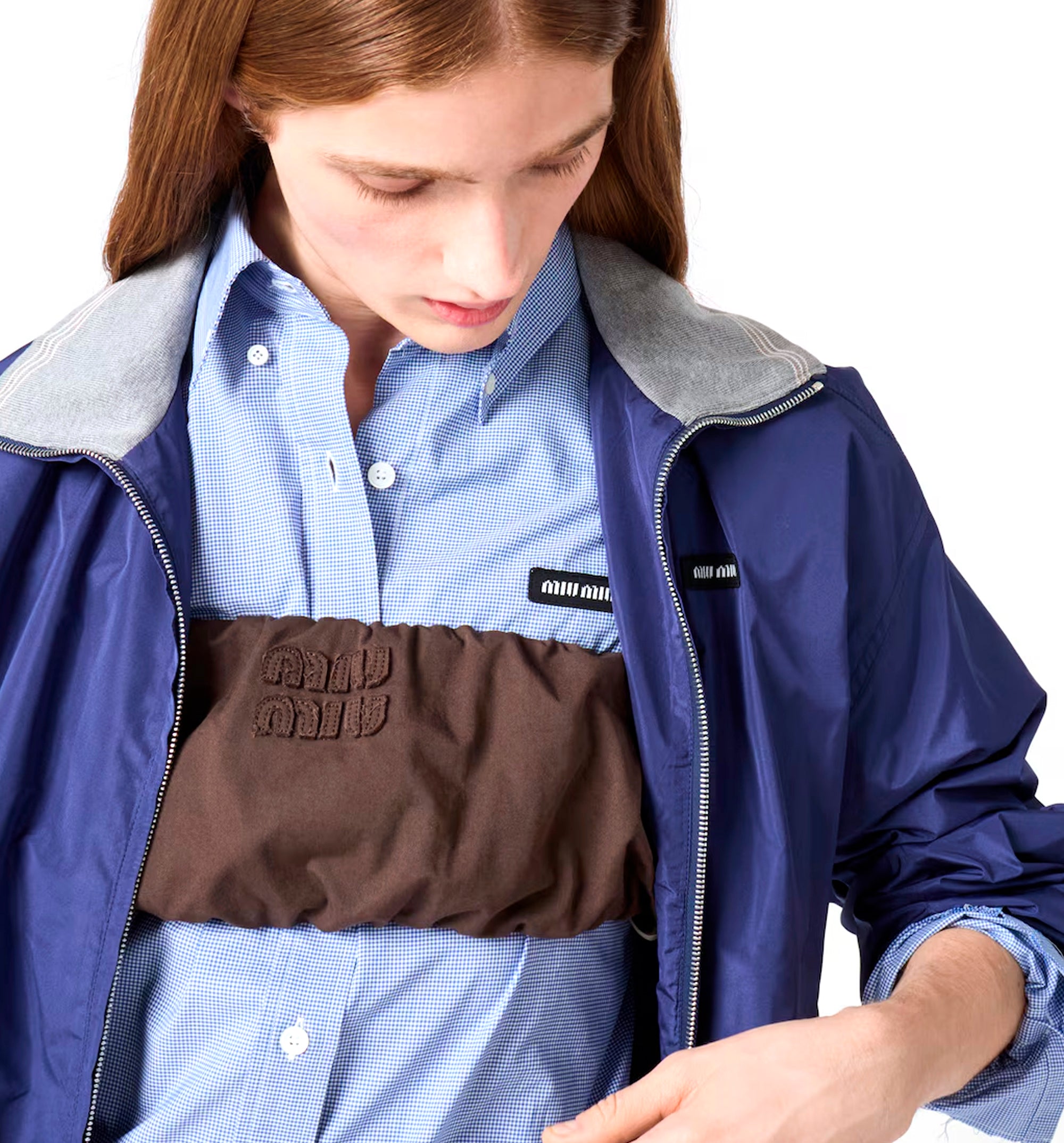 Washed twill bandeau top