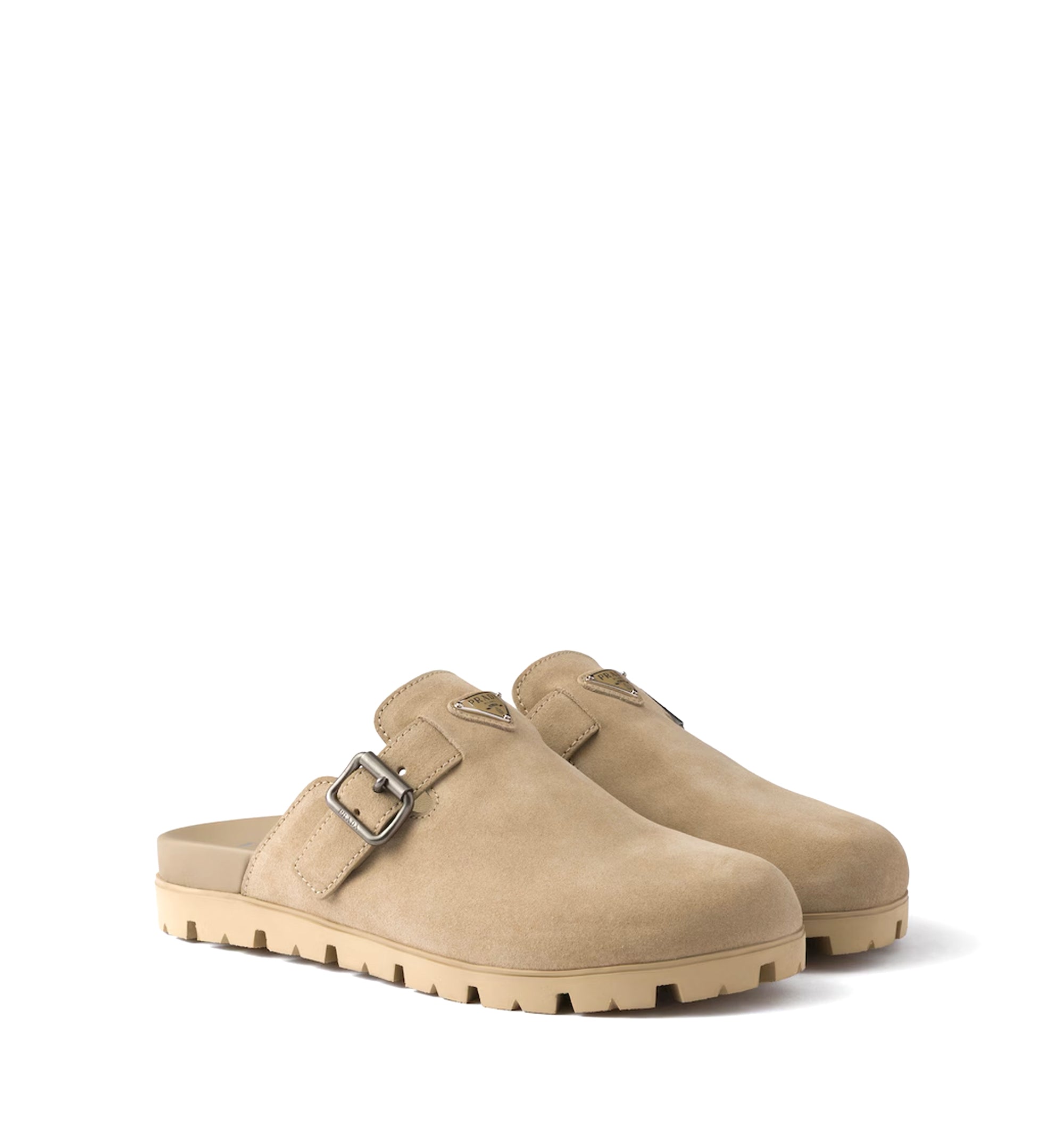 Suede mules
