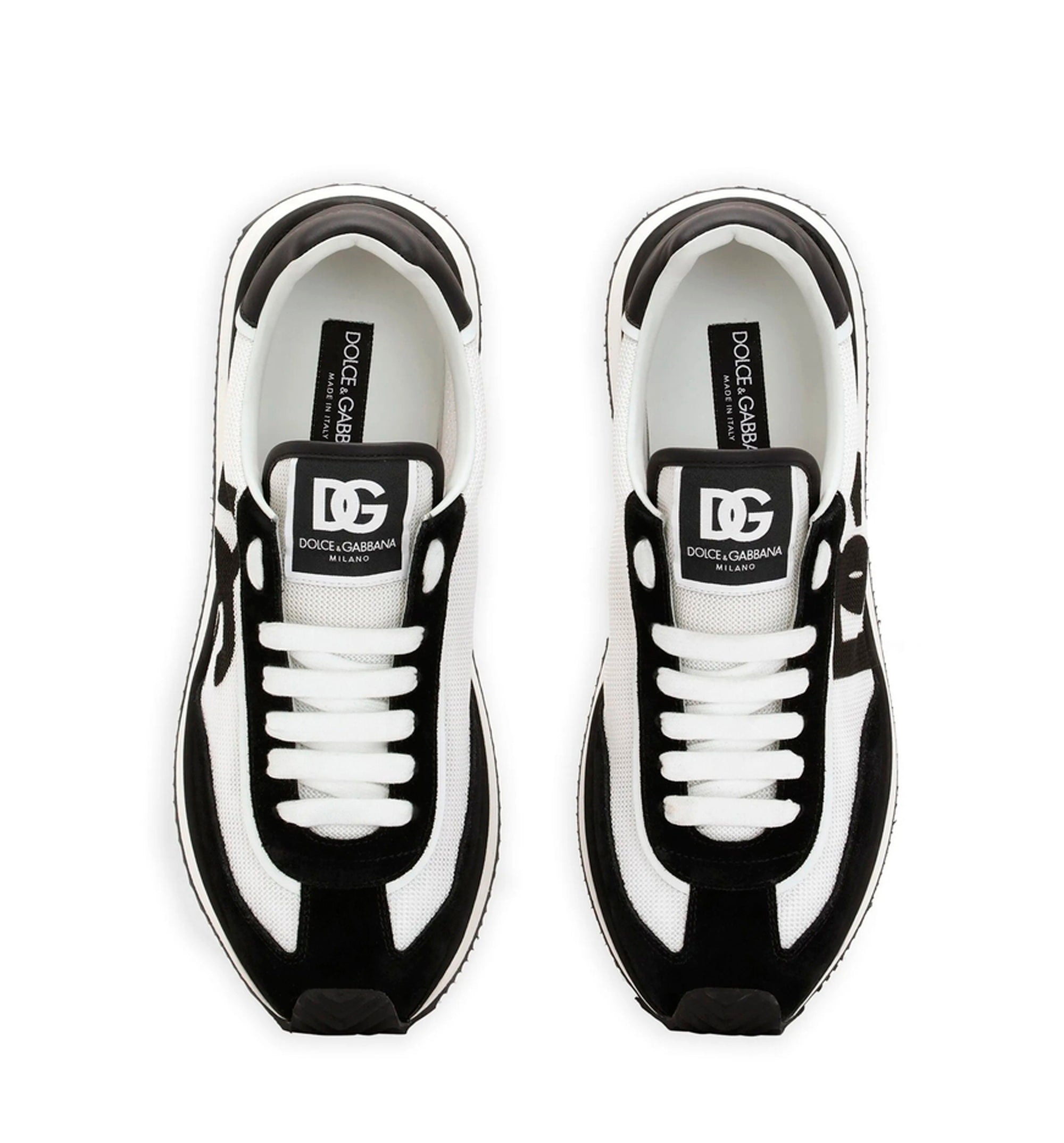 Mixed-material DG CUSHION sneakers