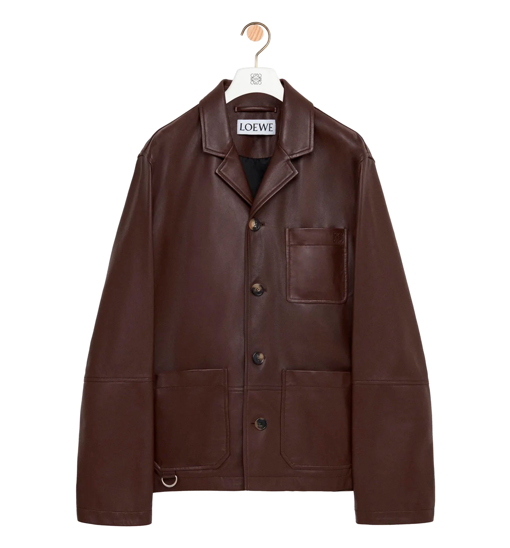 Workwear jacket in nappa lambskin