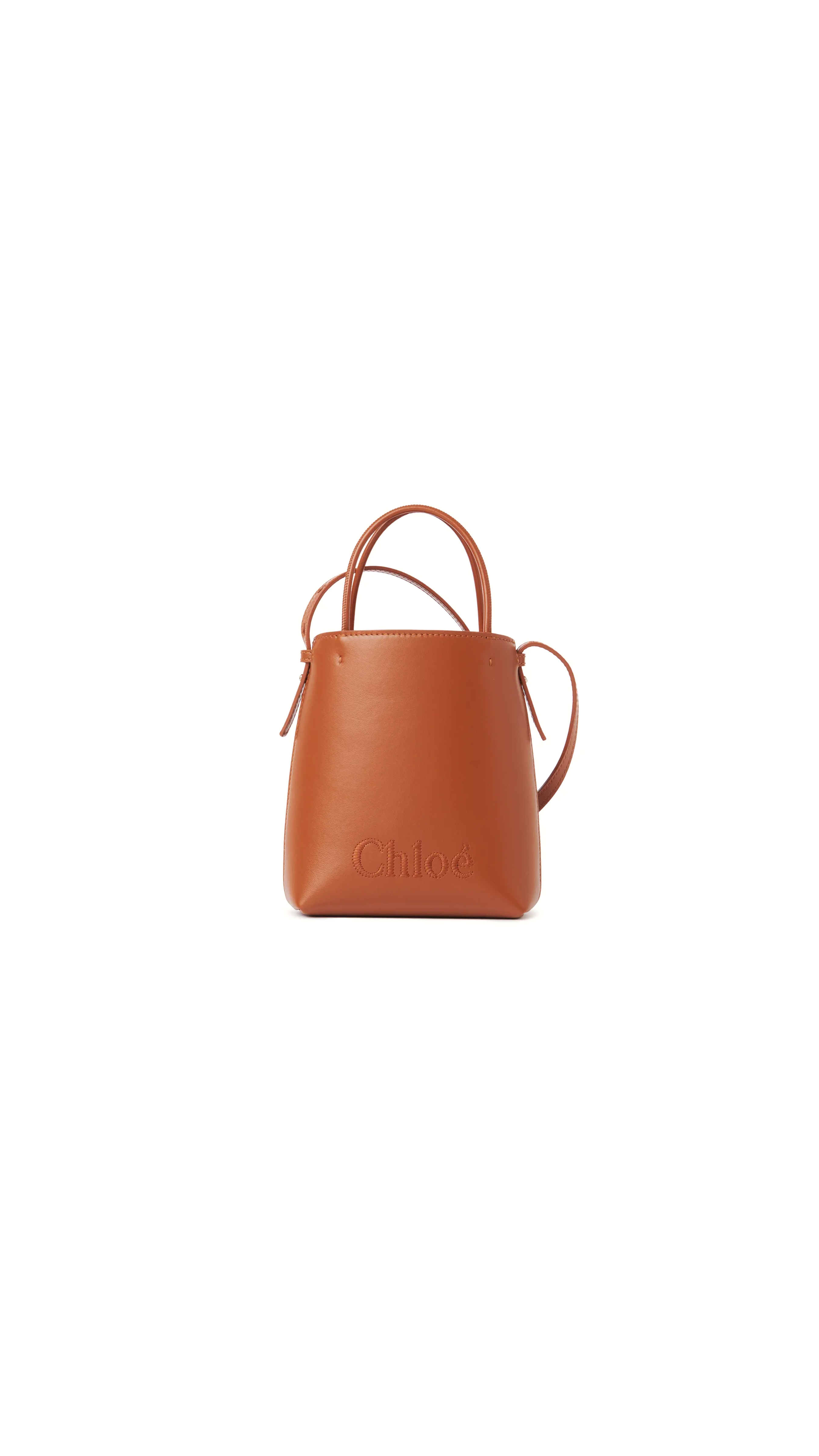 Chloé Sense Micro Tote Bag - Brown