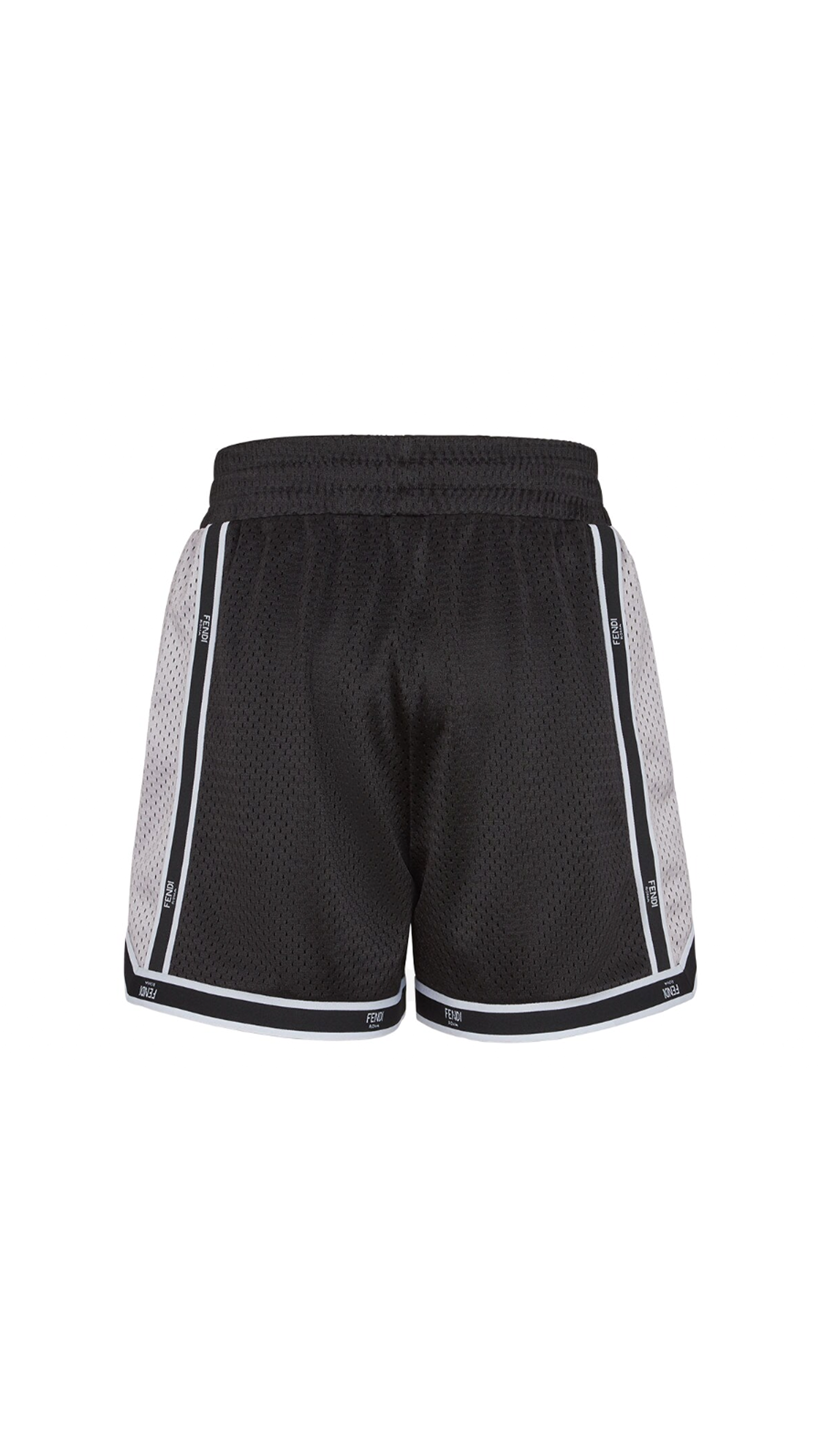 Mesh Basketball Shorts - Black/Grey