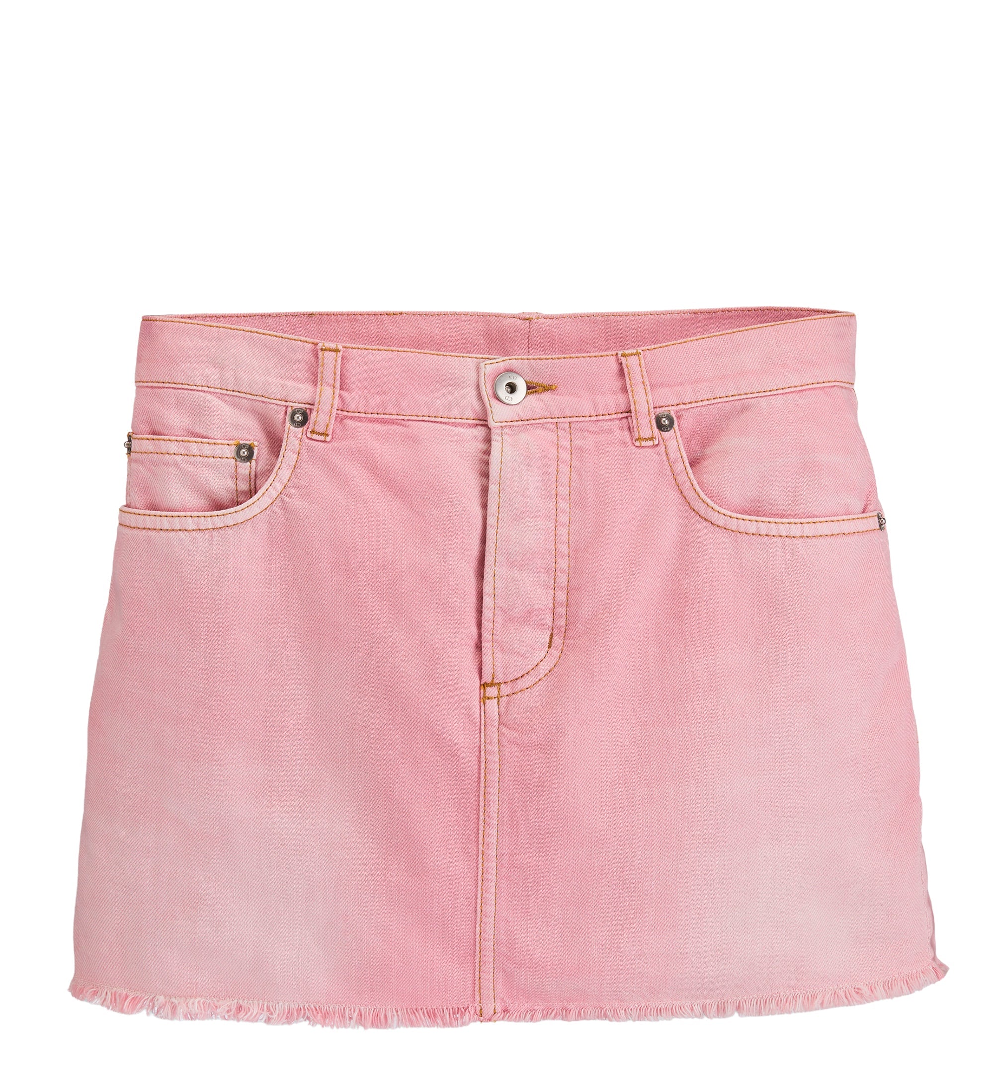 Miniskirt Stonewashed Cotton Denim