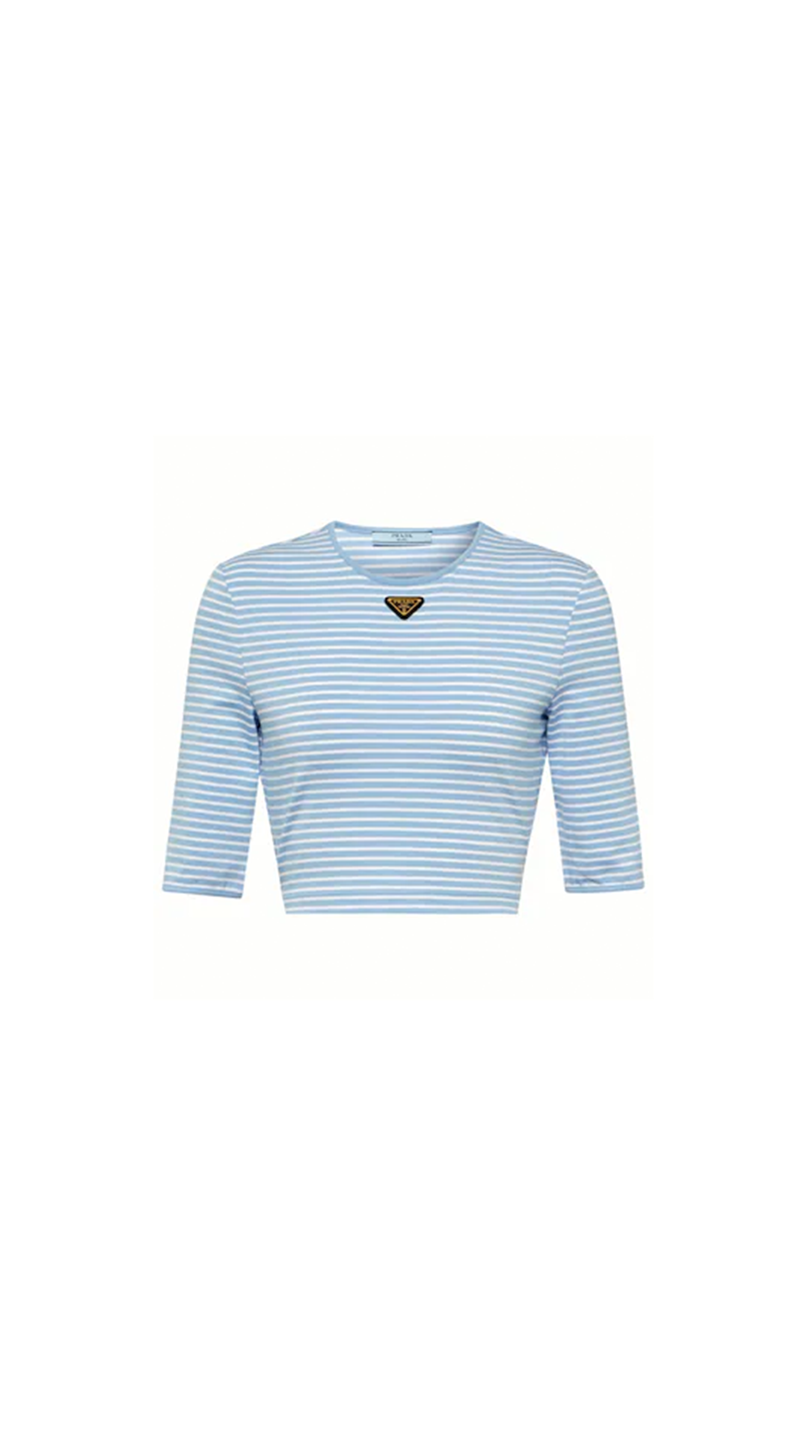 Top With Logo - White/Pale Blue