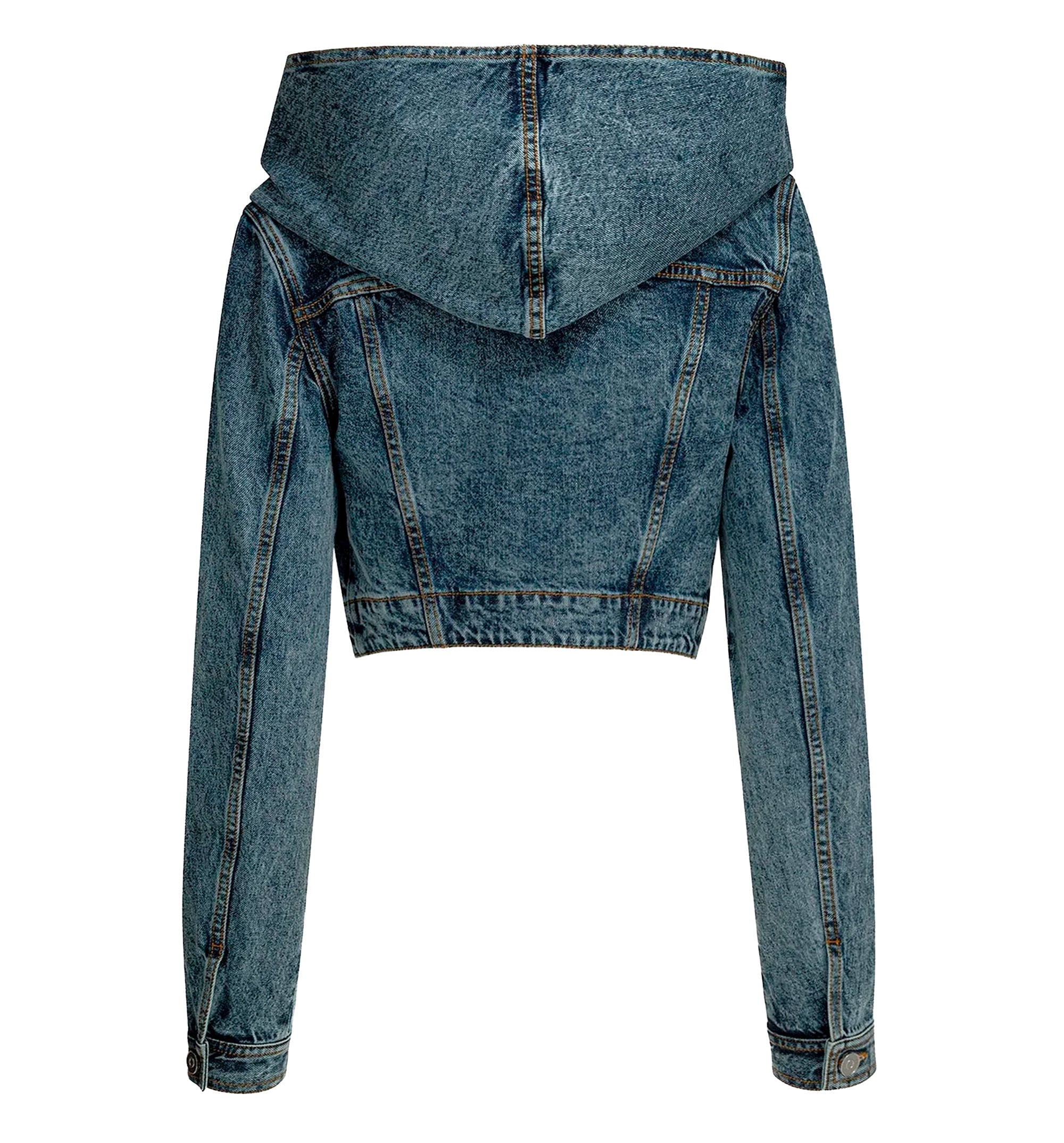 Hooded Denim Jacket