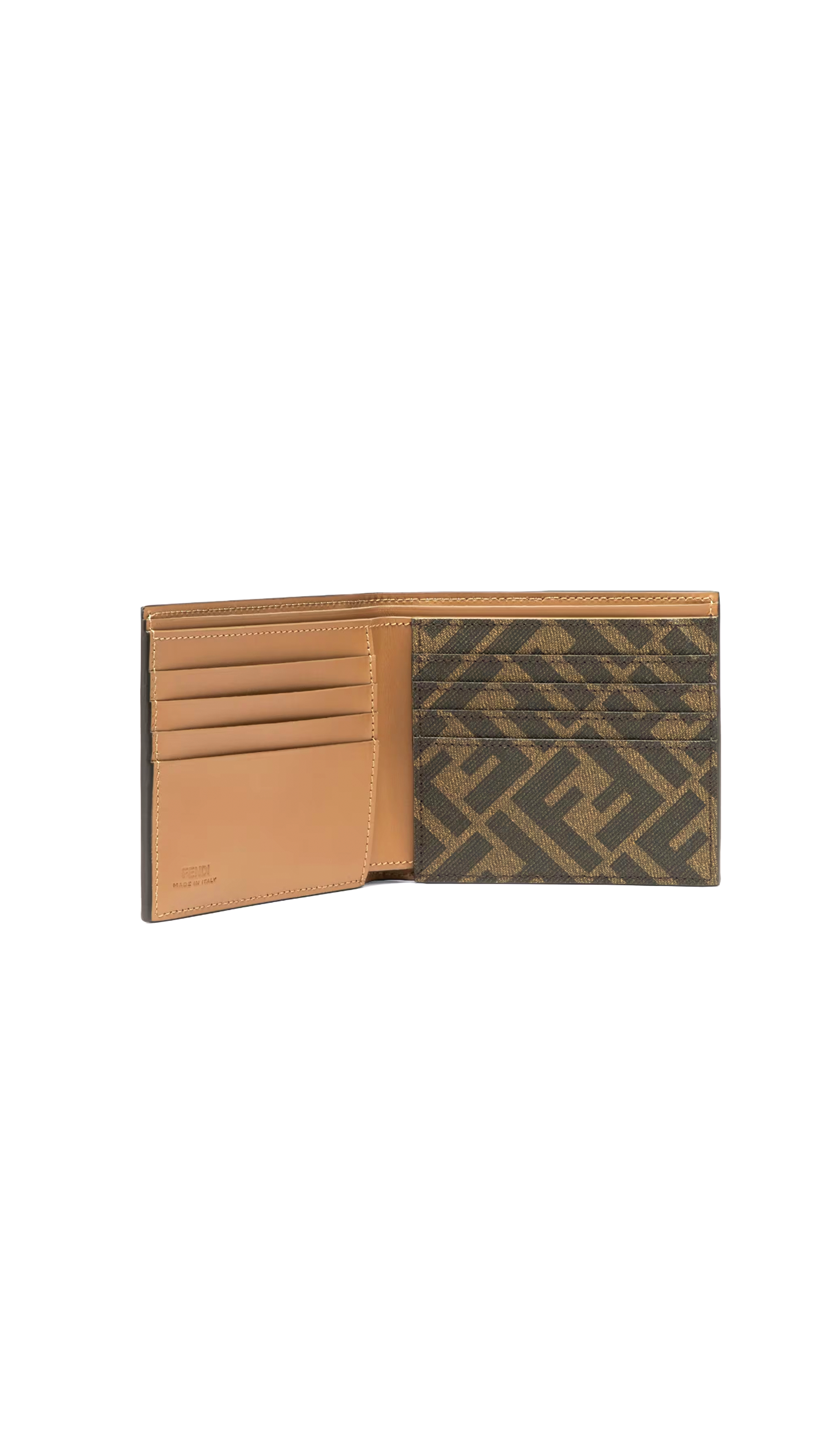 FF Squared Bi-Fold Wallet - Brown