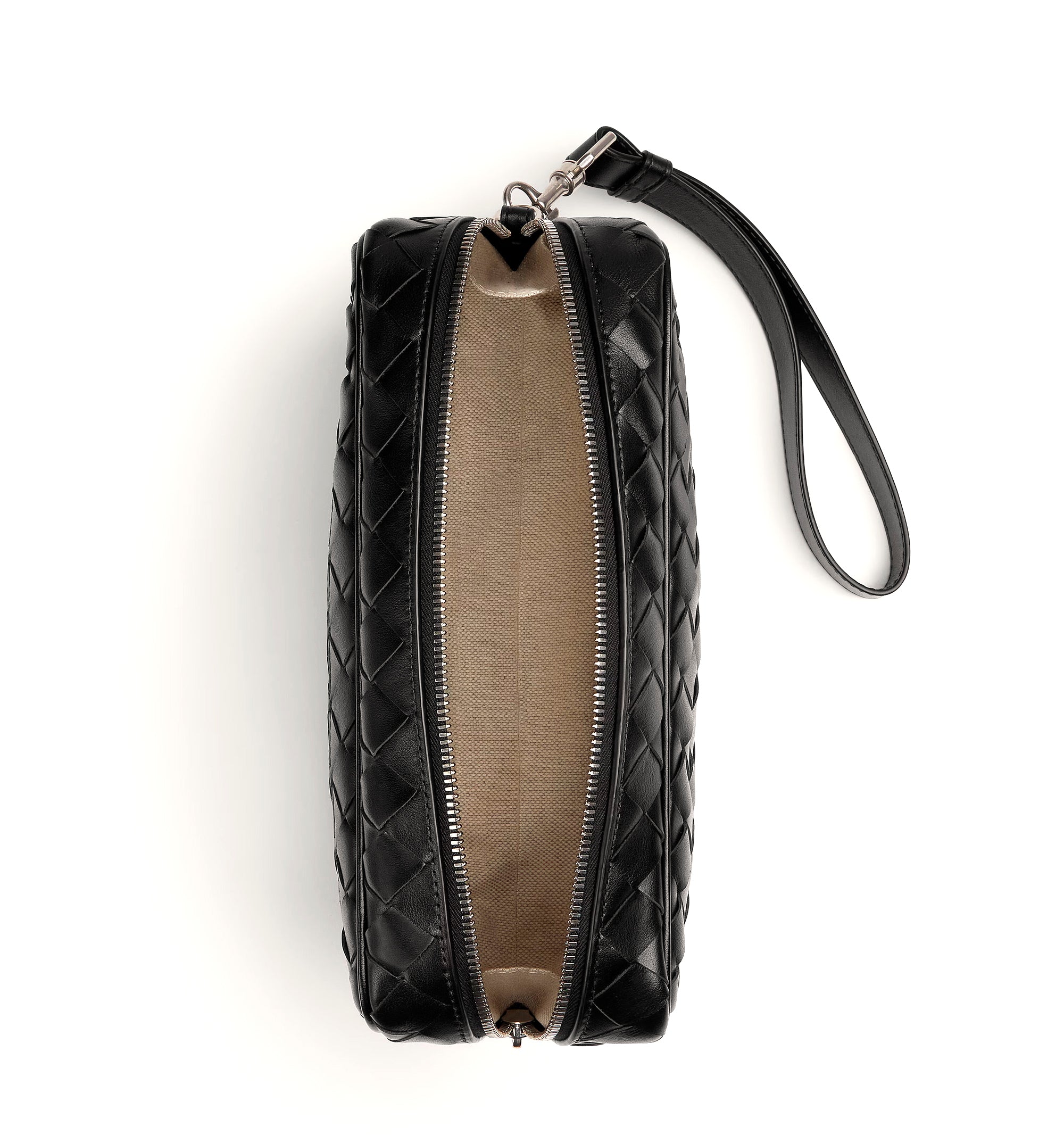 Intrecciato Pouch With Wristlet