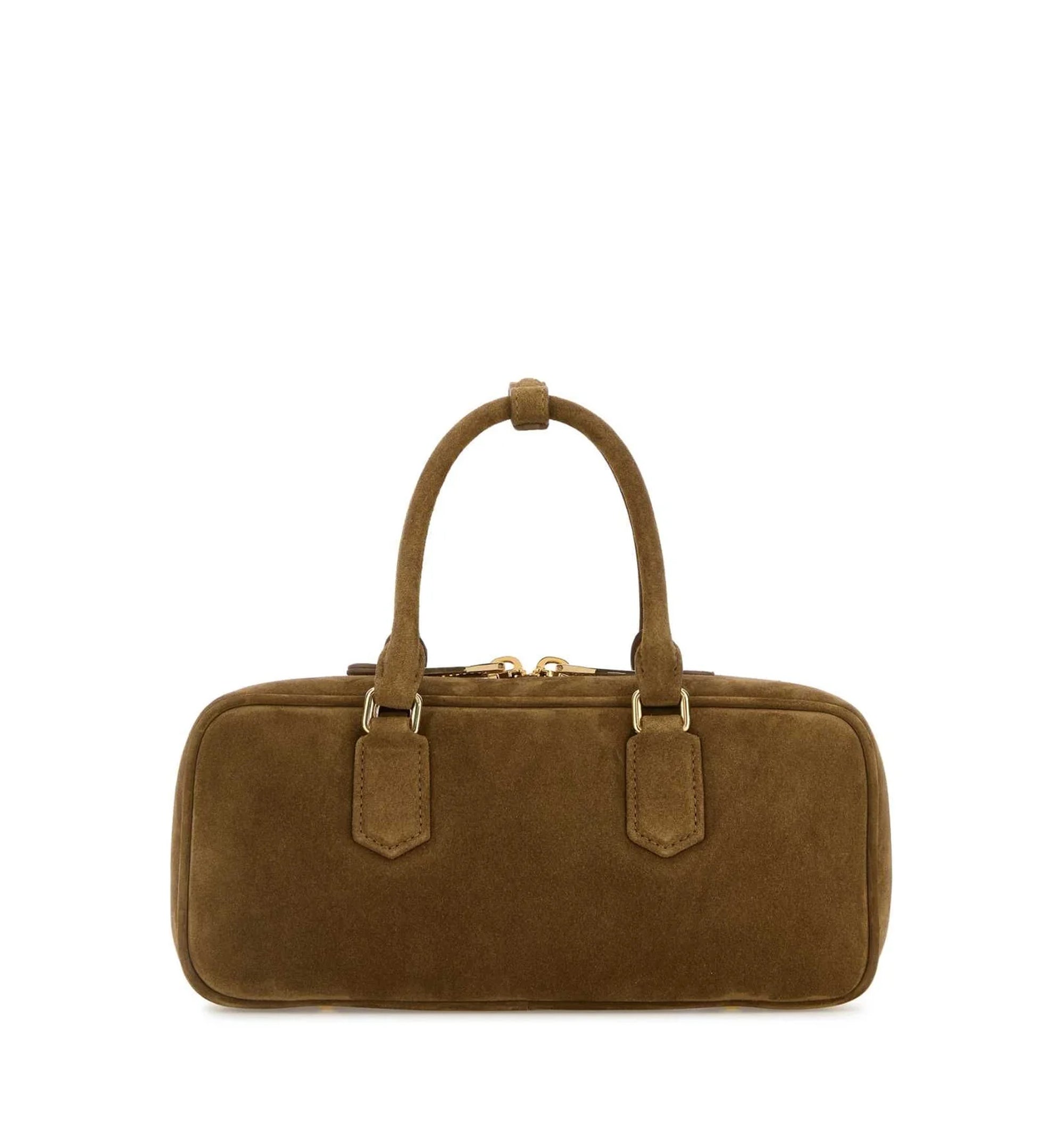 Arcadie Padded Suede Top-handle Bag