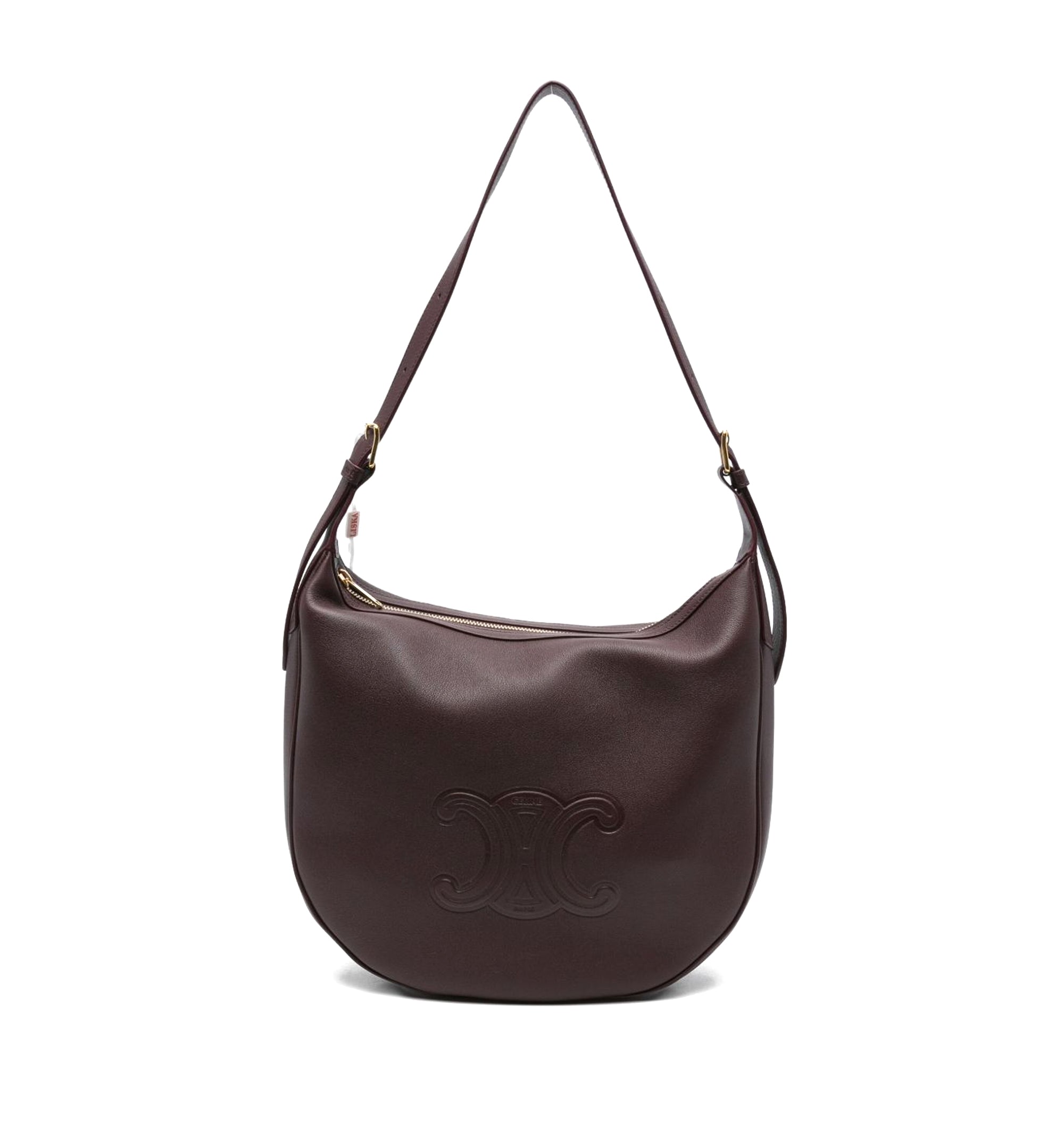 Medium Heloïse Bag In Supple Grained Calfskin - Dark Brown