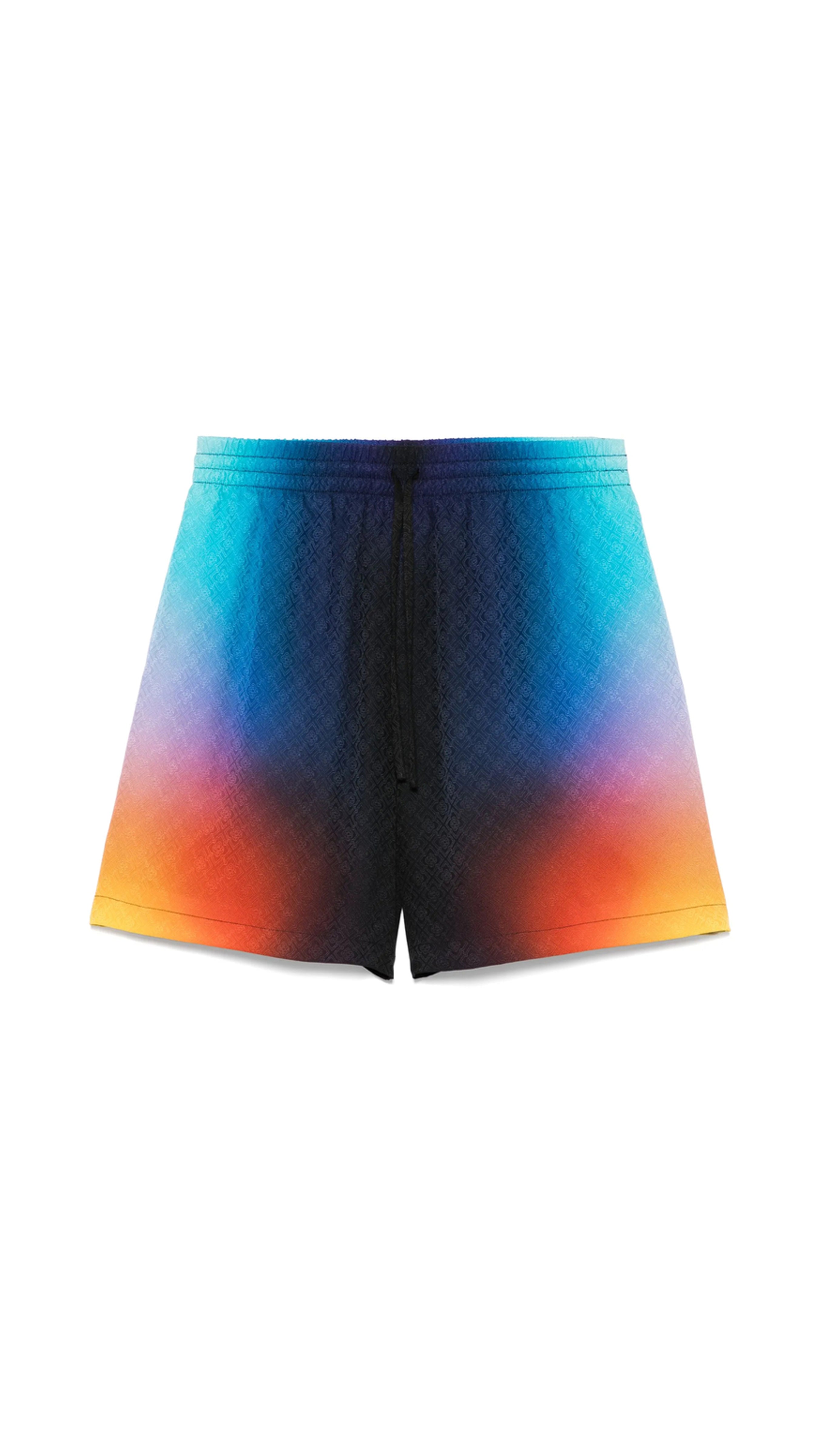 Gradient Silk Shorts - Multicolor
