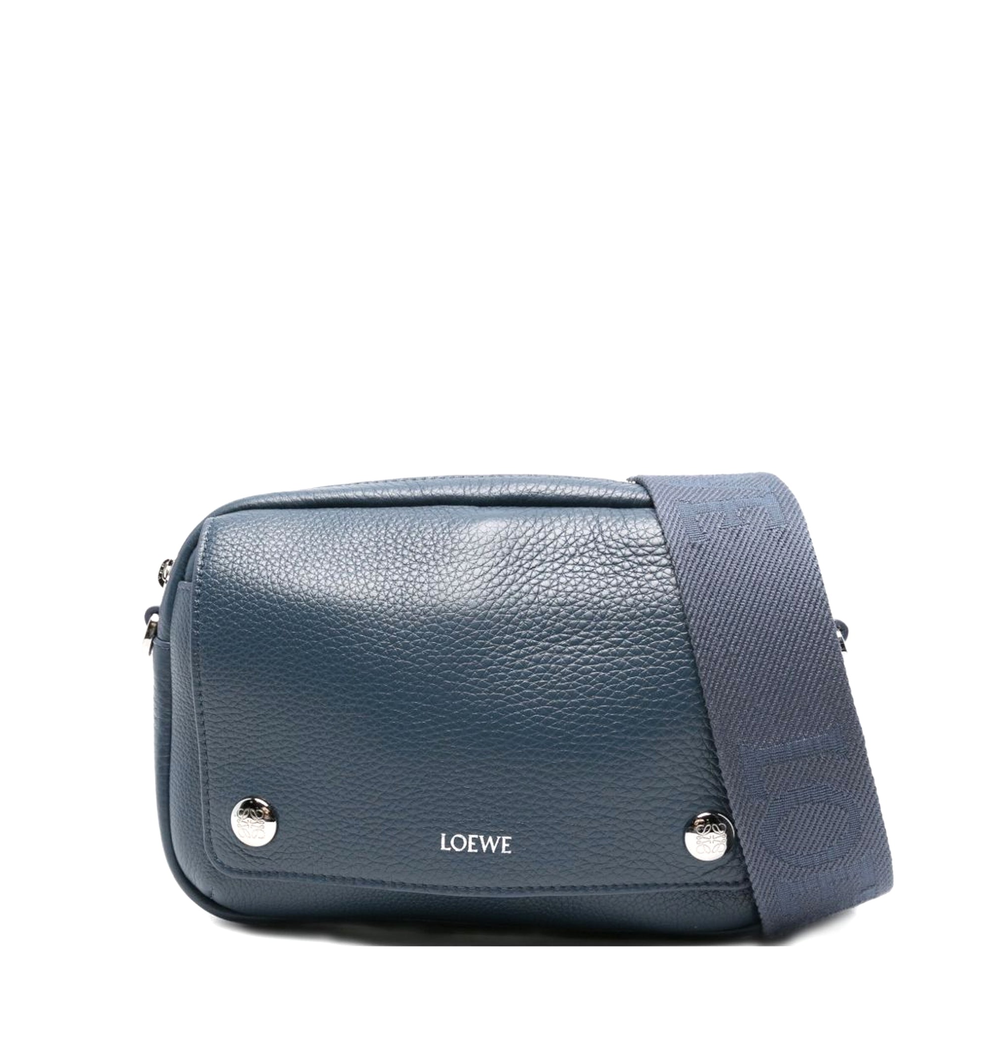 Small Pebble Messenger Bag in Supple Grained Calfskin