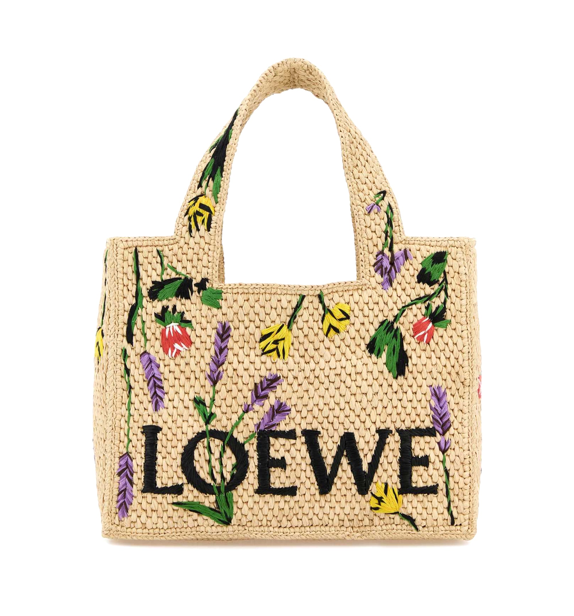 Floral Font Tote Bag