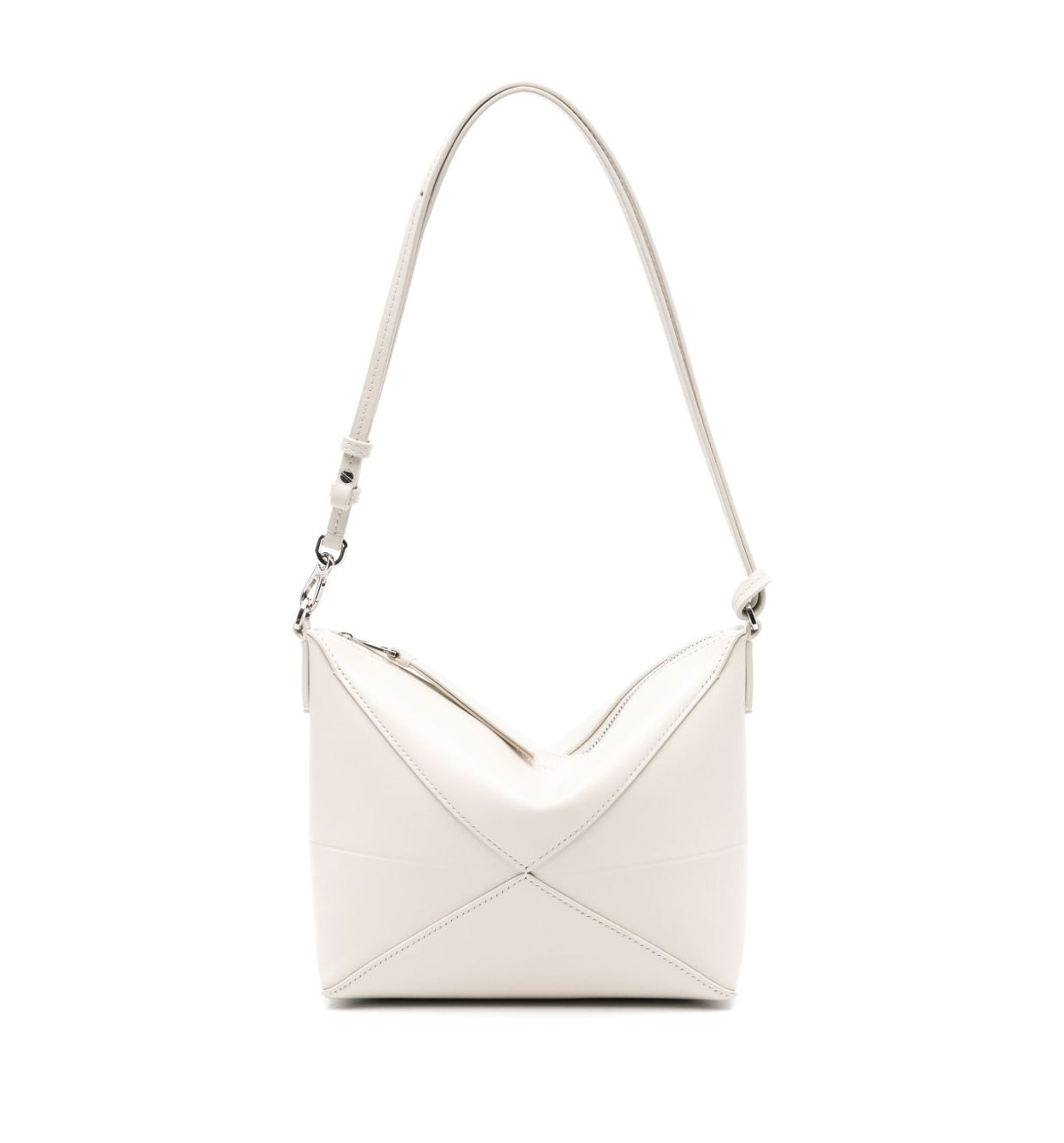 Puzzle Fold Pouch In Shiny Nappa Calfskin