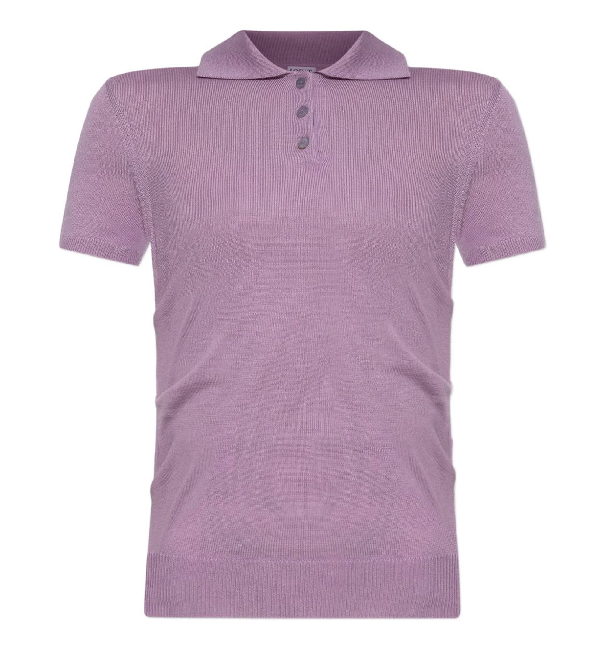 Short Sleeve Polo Sweater In Cashmere And Silk