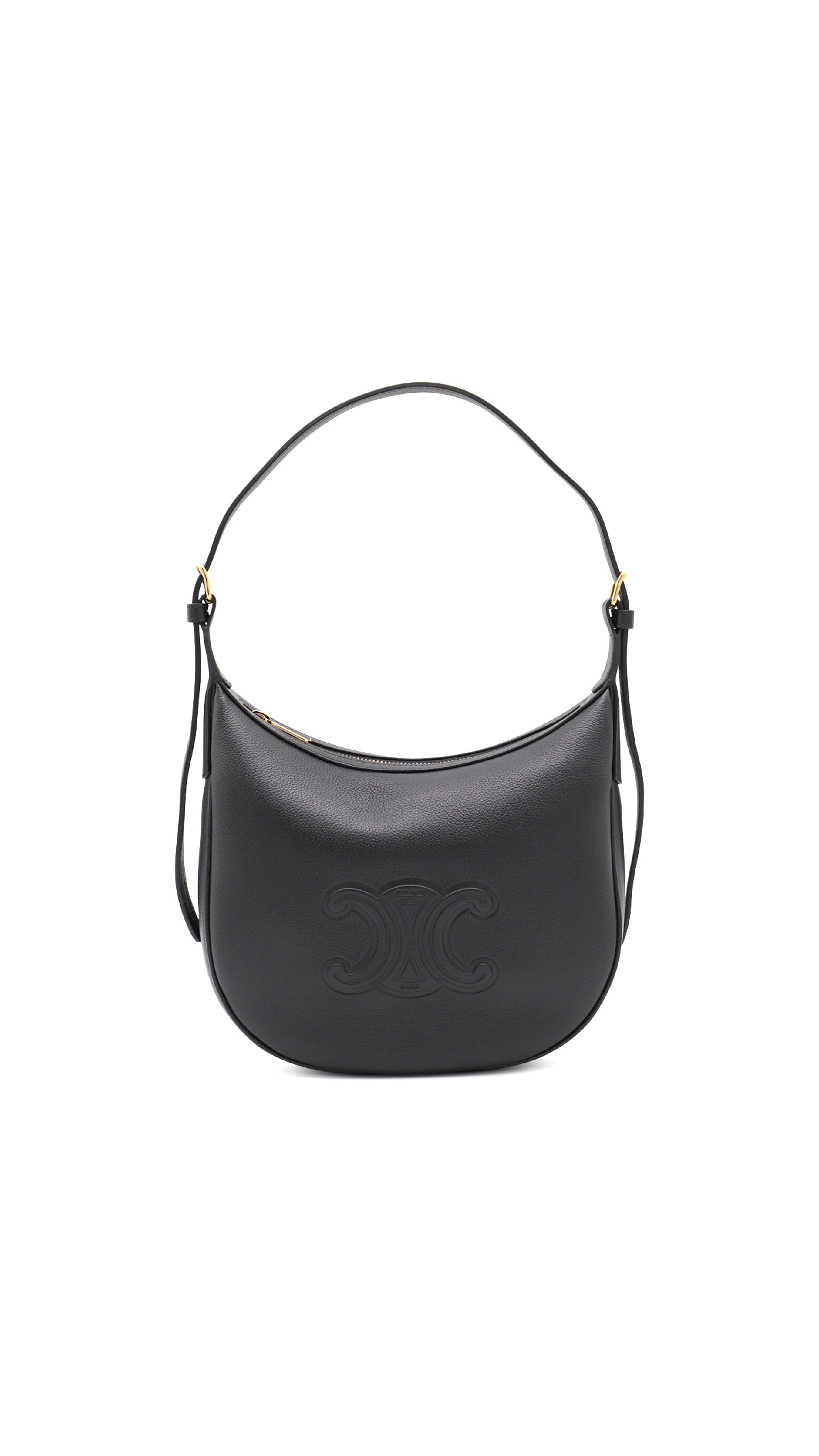 Small Heloïse Bag Cuir Triomphe In Supple Calfskin - Black