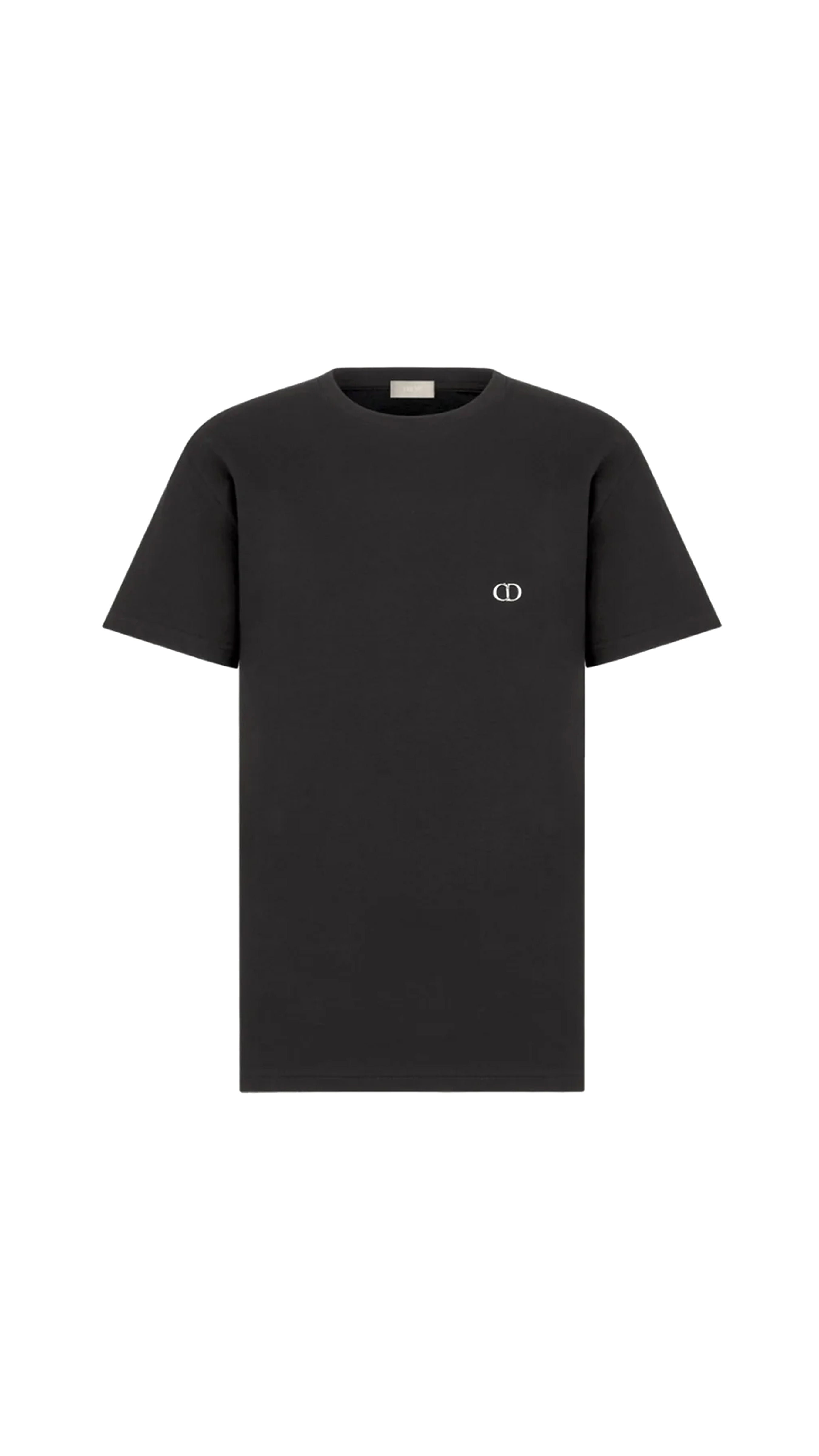 CD Icon T-Shirt, Fitted Silhouette - Black
